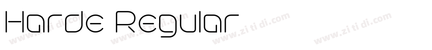 Harde Regular字体转换